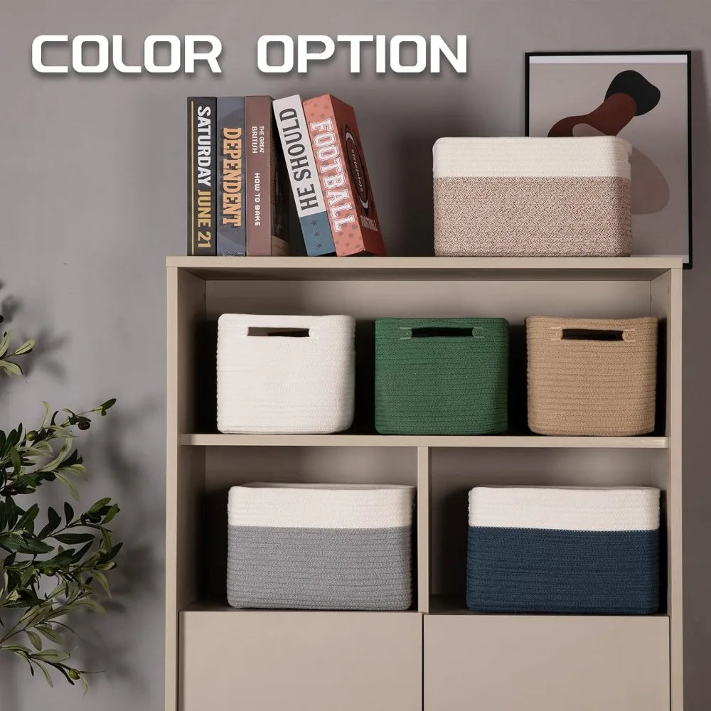 Four Pack Woven Storage Baskets