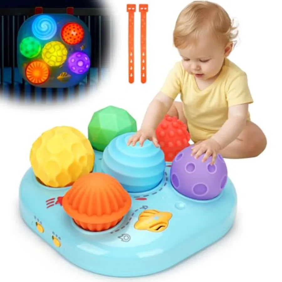 Interactive Bright Color Textured Multi Sensory Balls with Sound Effects