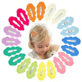 40pcs Candy Colored Snap Hair Clips