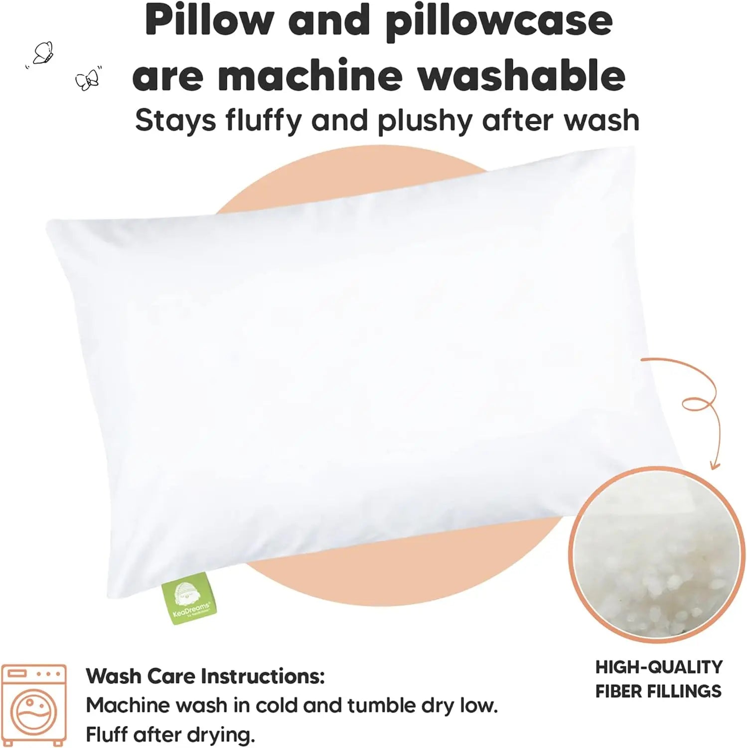 Toddler Pillow with Pillowcase