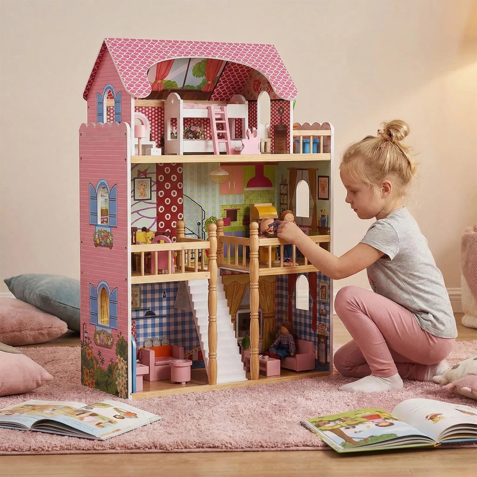 3 Story Doll House Doll Cottage