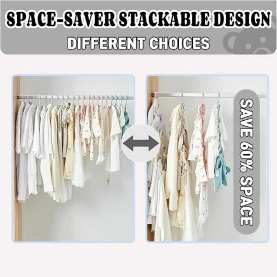 50pcs Adjustable Hangers for Kids