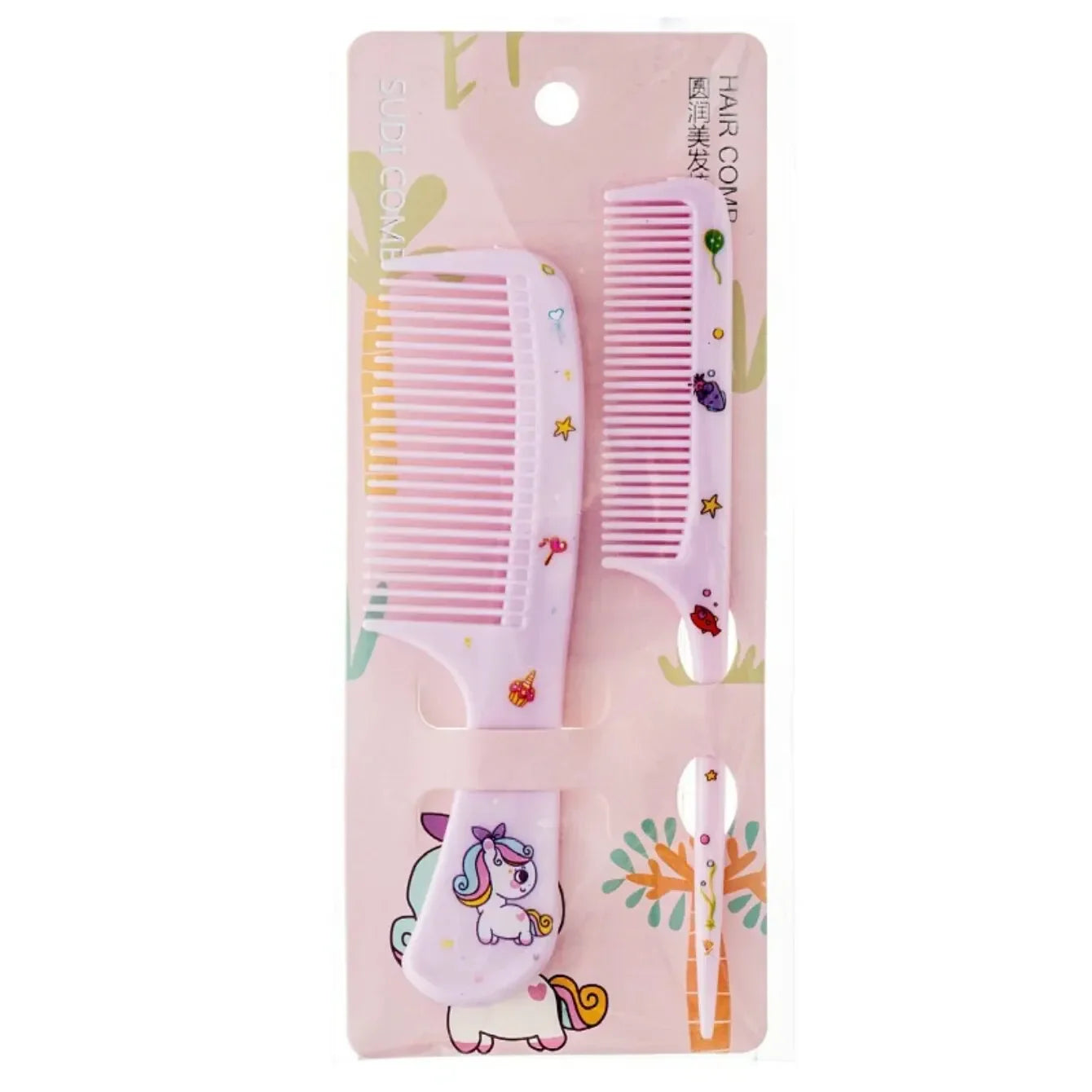 2pcs Kids Hair Combs Set