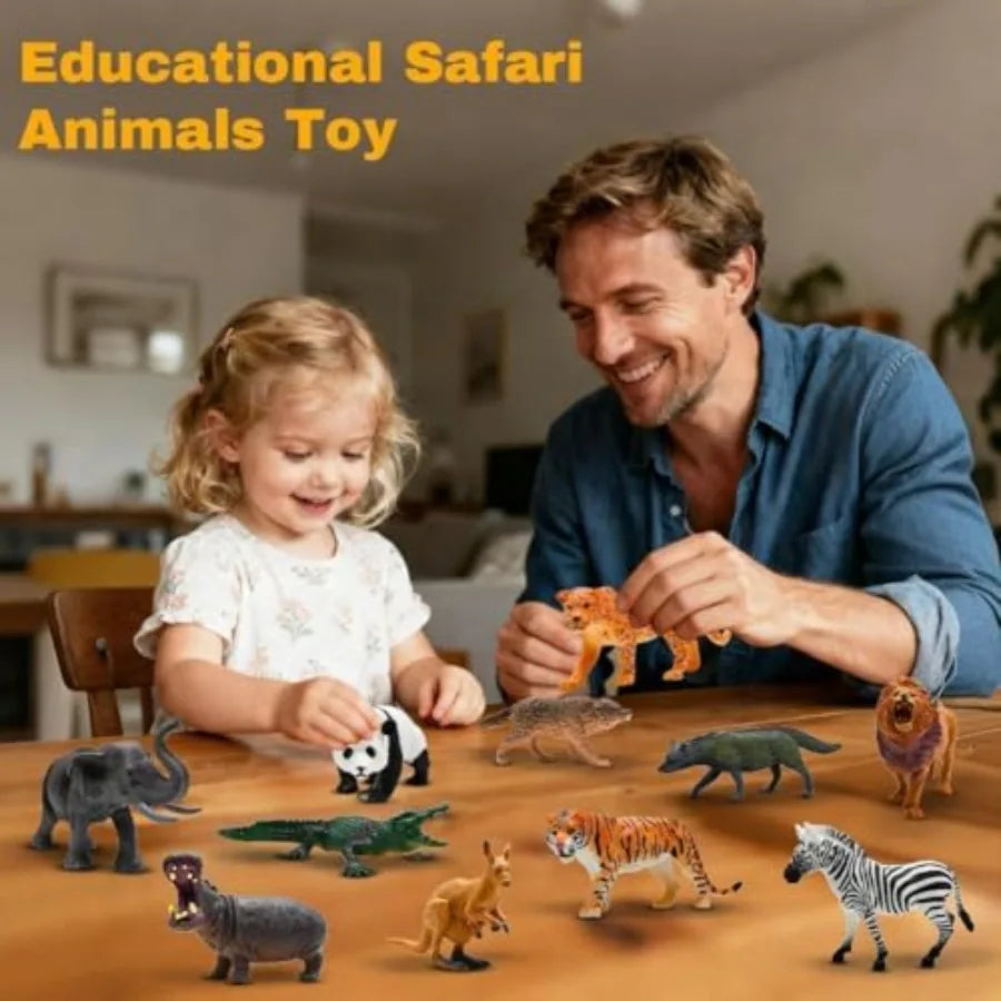 Realistic Wild Zoo Animal Figurines