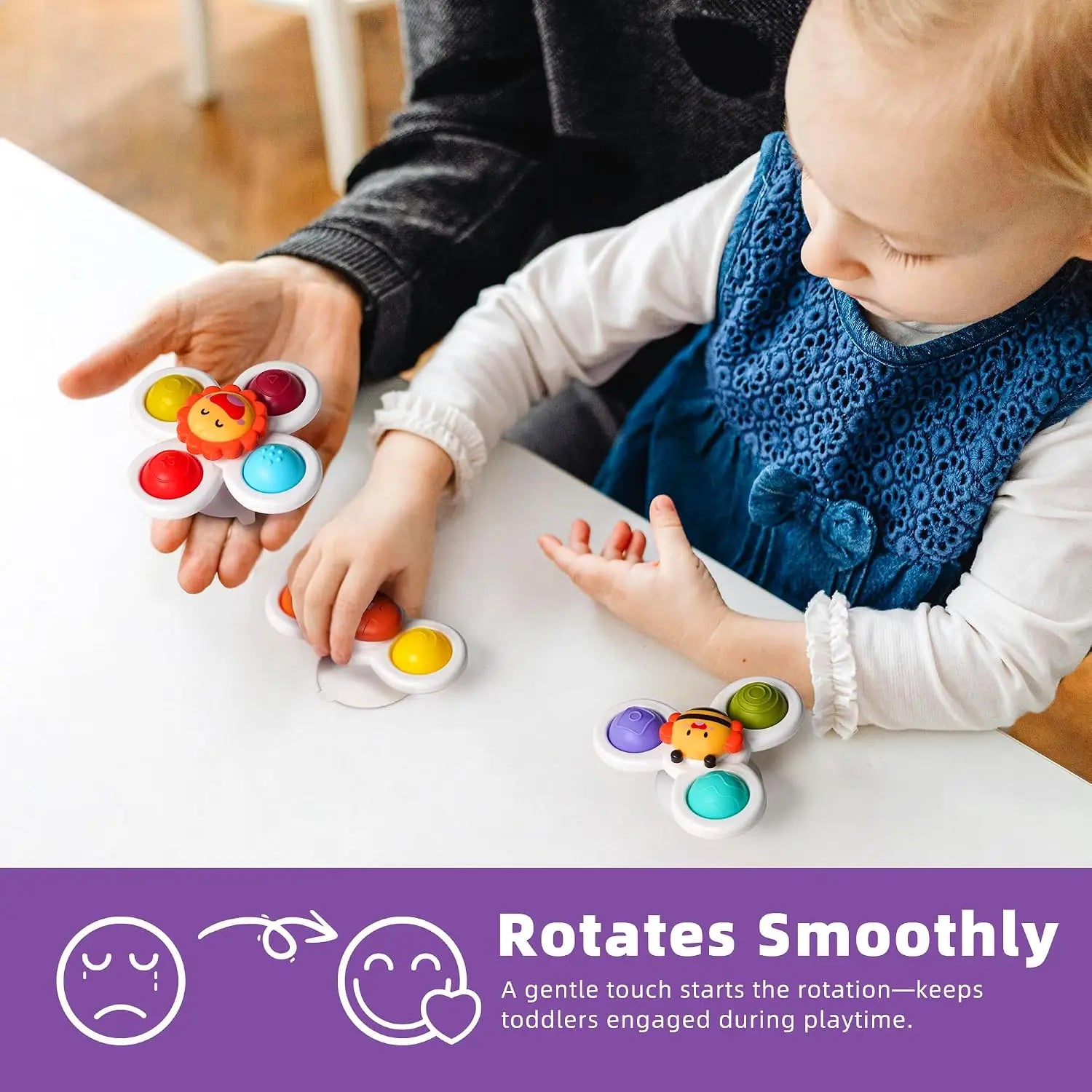 Rotating Fidget Sensory Bath Toy