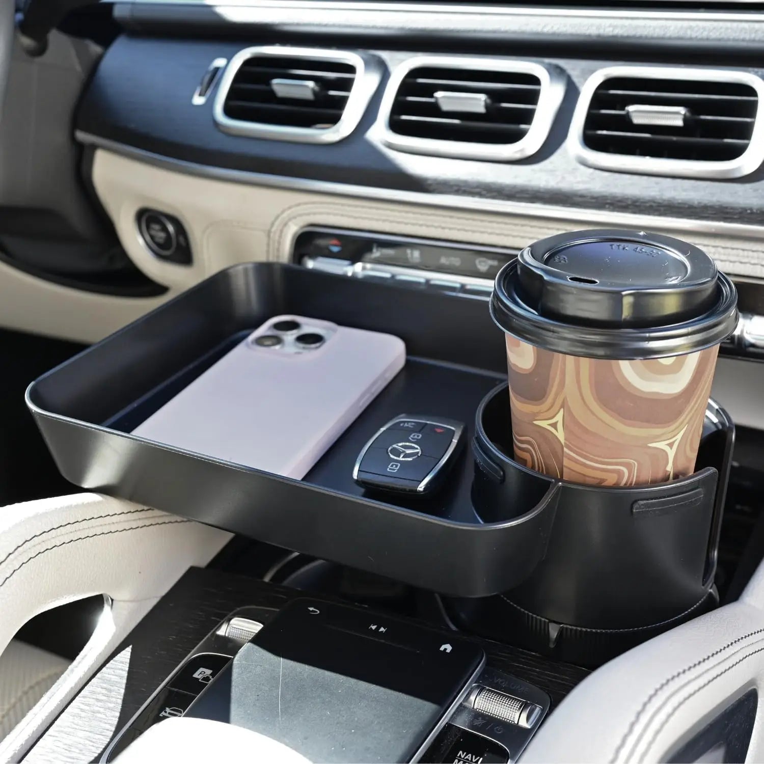 Kids Car Seat Tray with Adjustable Base