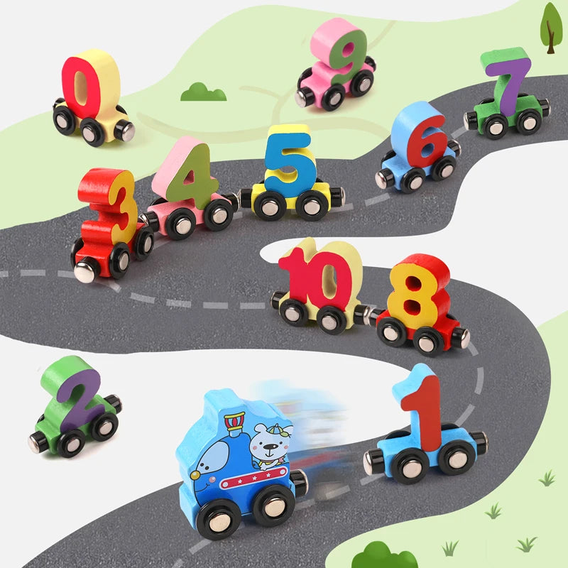 12PCS Magnetic Digital Train