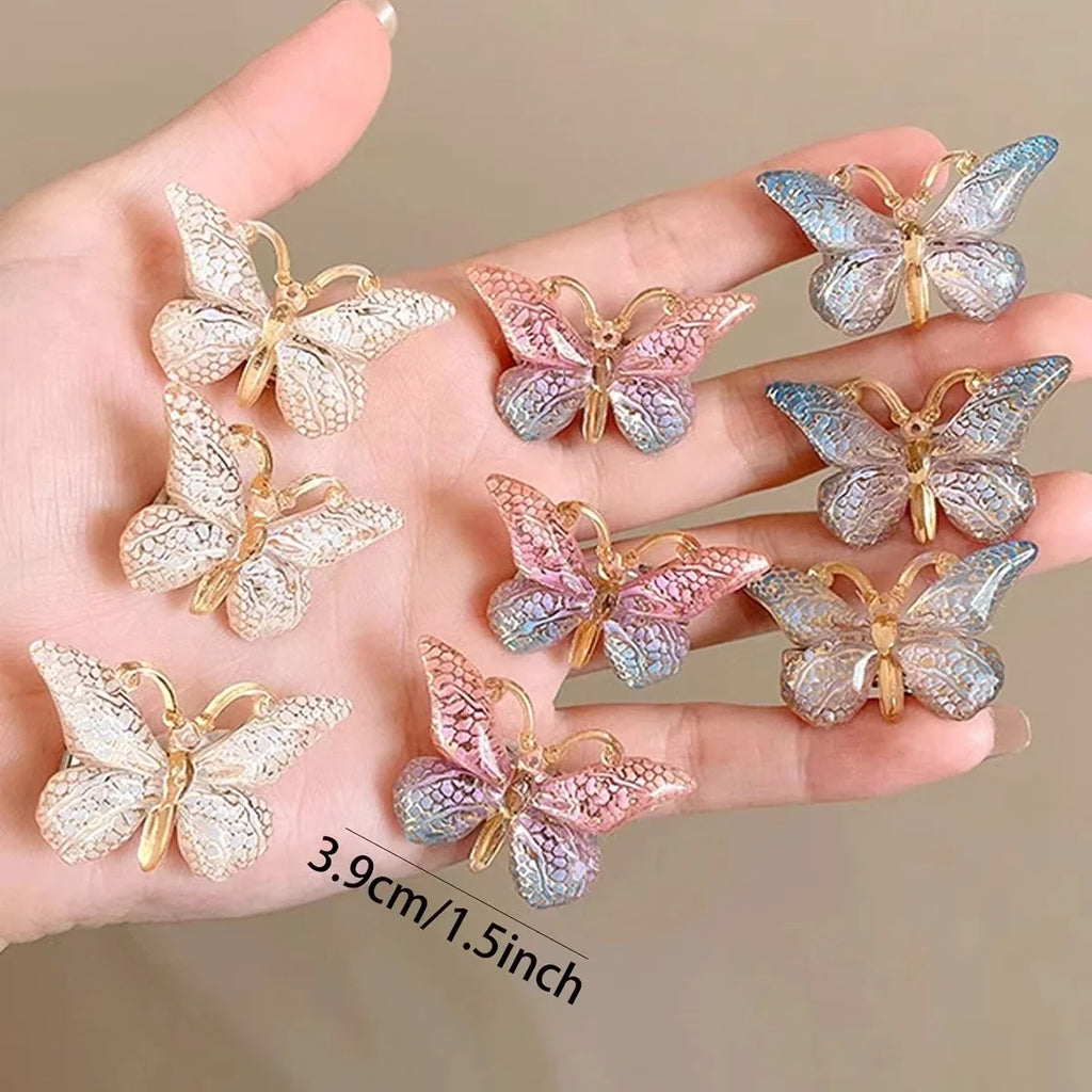 5pcs Princess Butterfly Hair Clips