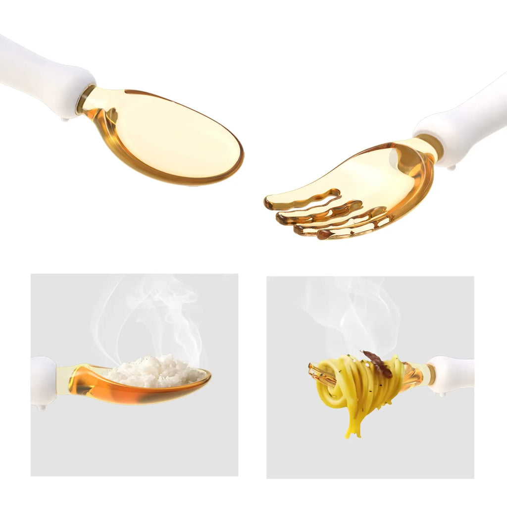 Baby Training Spoon-Fork Bendable Handle