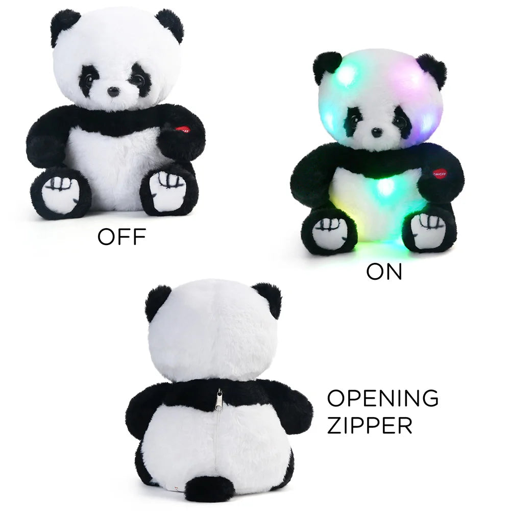 8'' Light Up Panda Stuffed