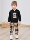 Bear Hoodie Sweatshirt - Camouflage Long Pants