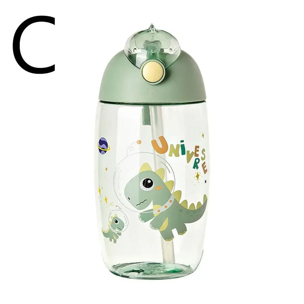 Children's Water Bottle With Straw And Lid