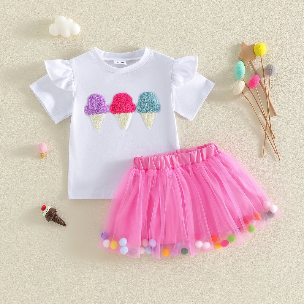 Girls Ice Cream Summer Outfits