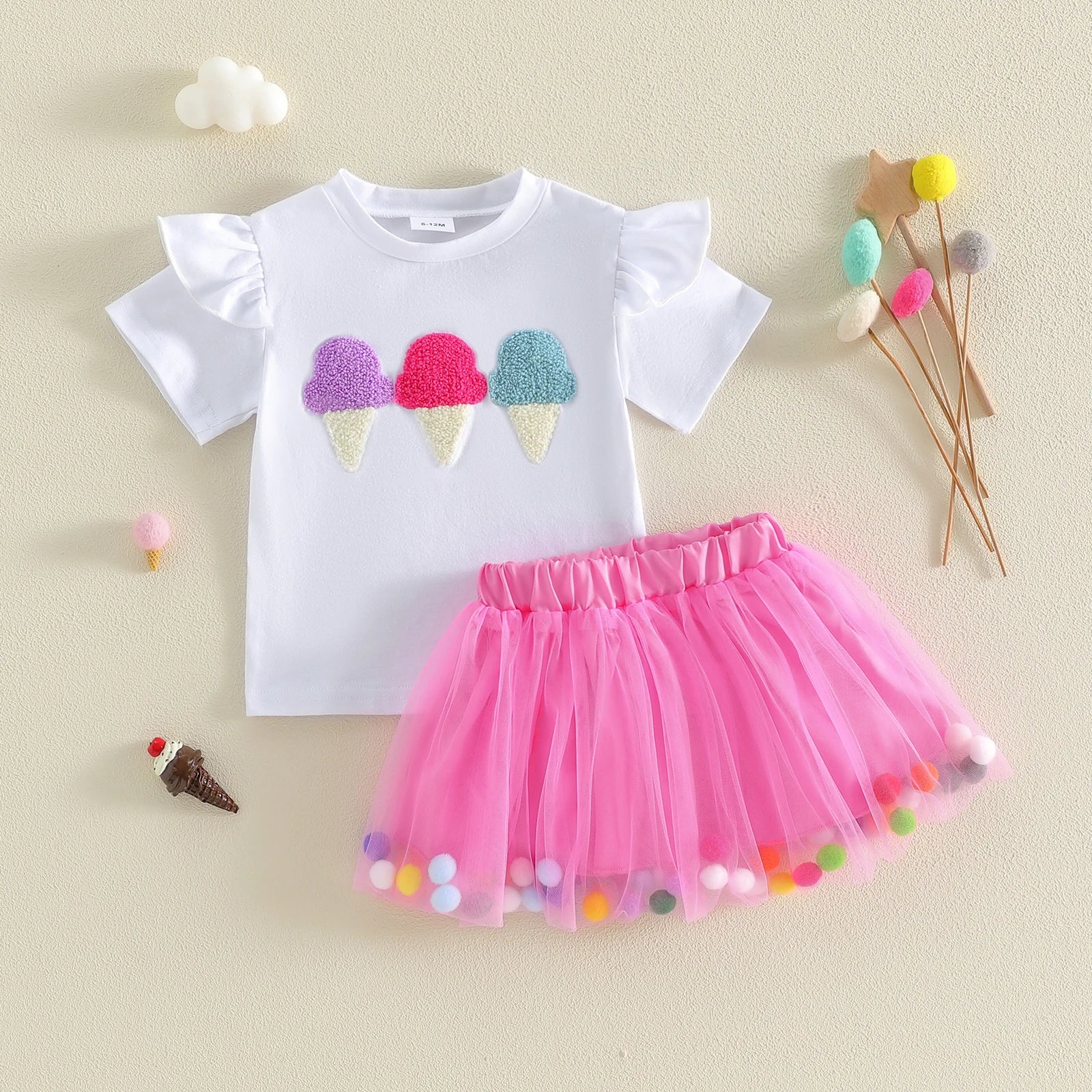 Girls Ice Cream Summer Outfits