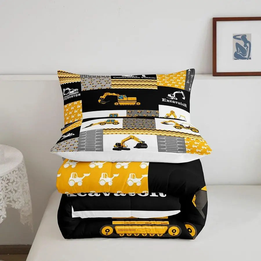 Excavator Comforter Construction Comforter Set