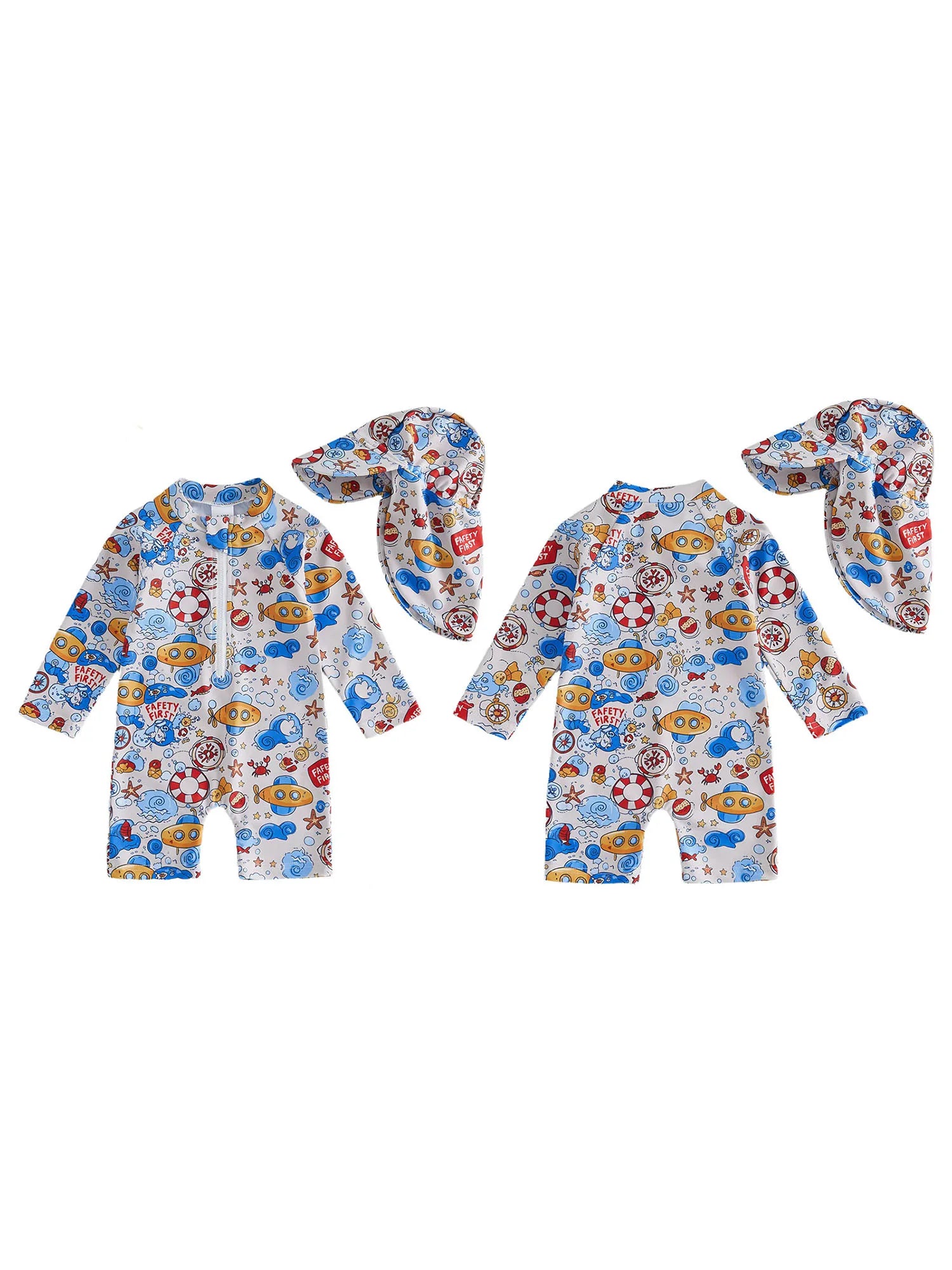 Baby Girl /Boy Rash Guard Swimsuit Set