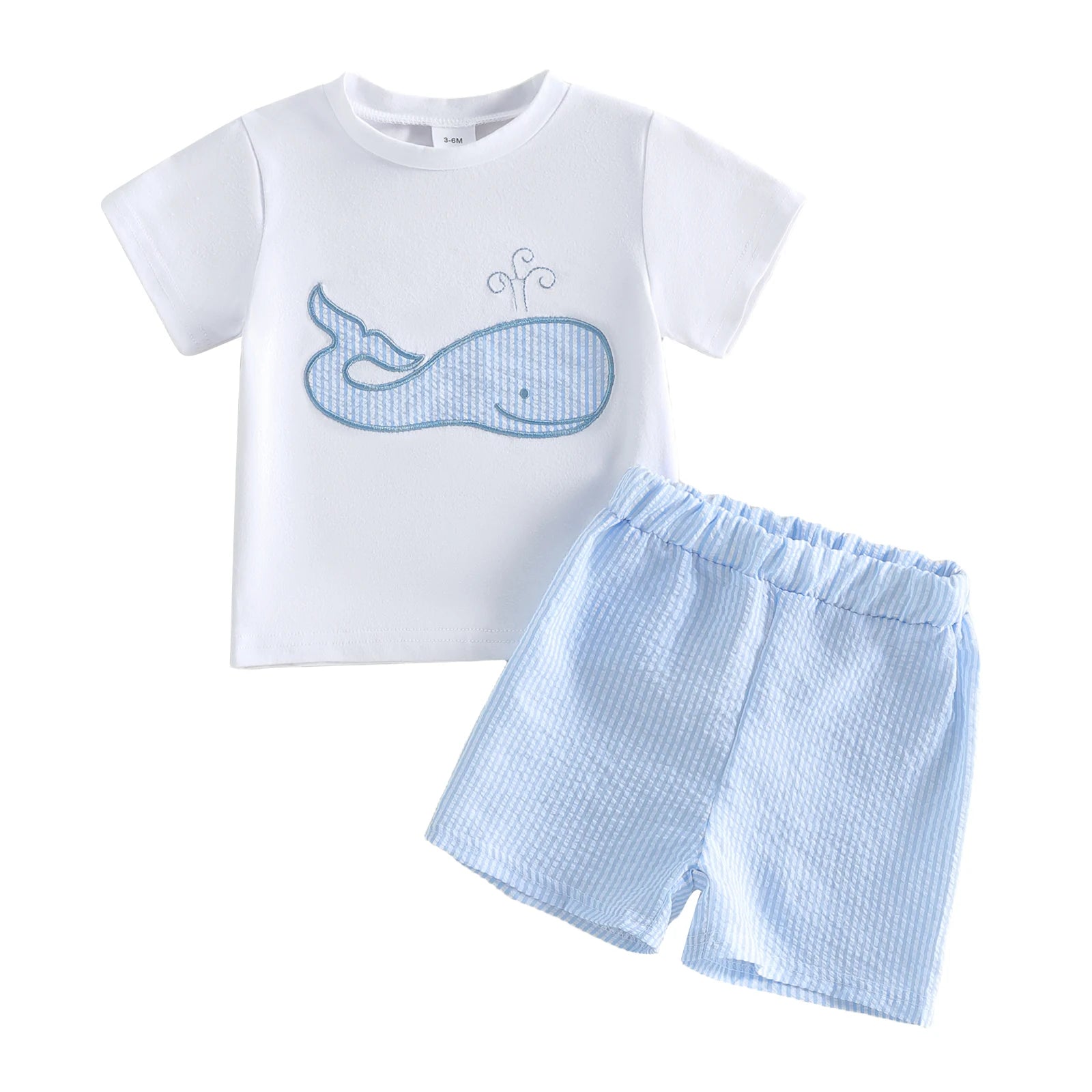 Cute Toddler Beachwear Set with Shark Print
