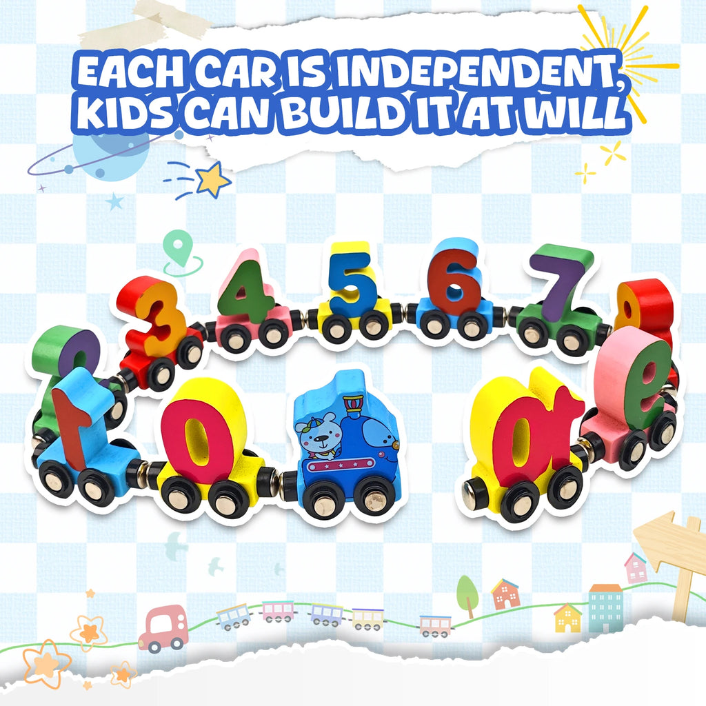 12PCS Magnetic Digital Train