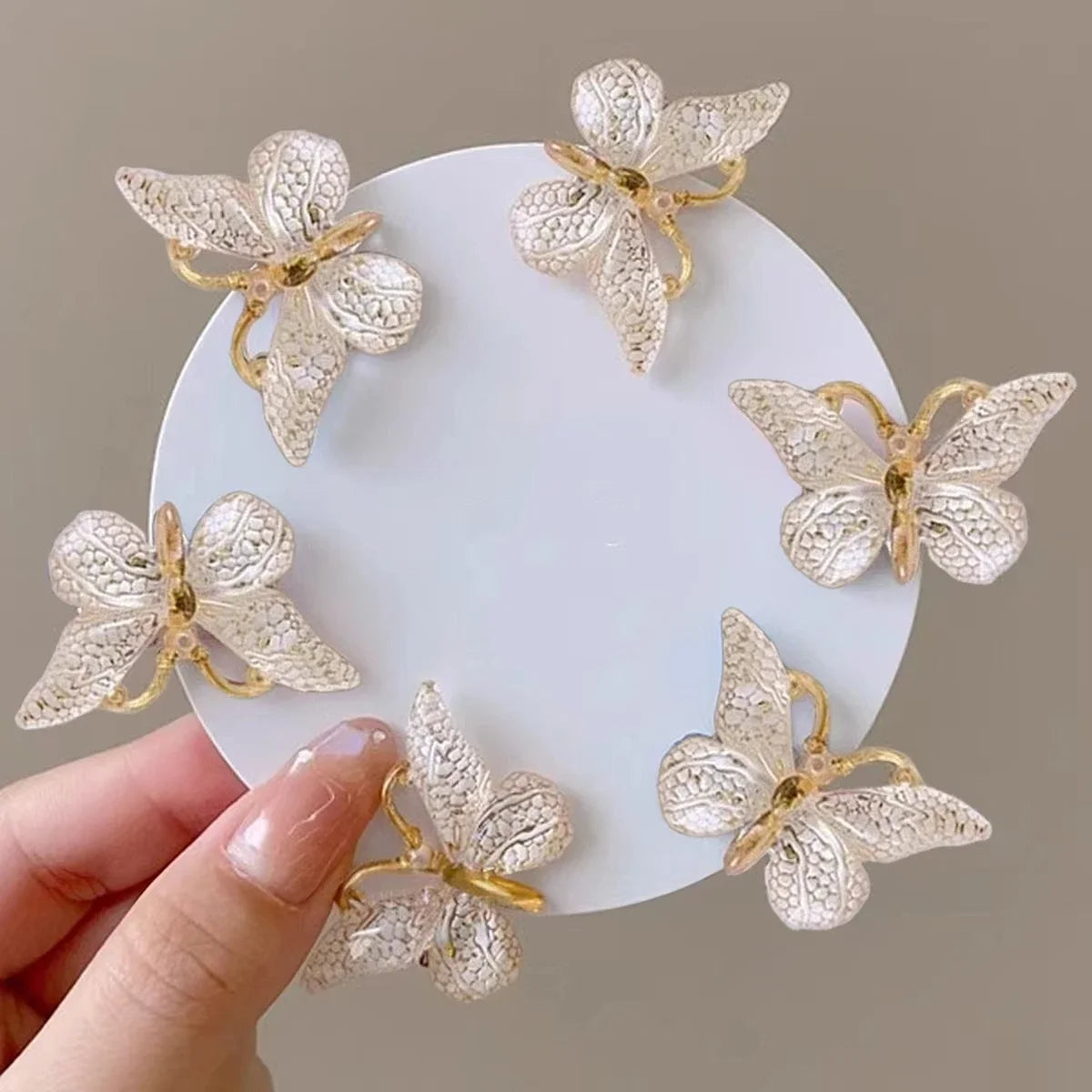 5pcs Princess Butterfly Hair Clips