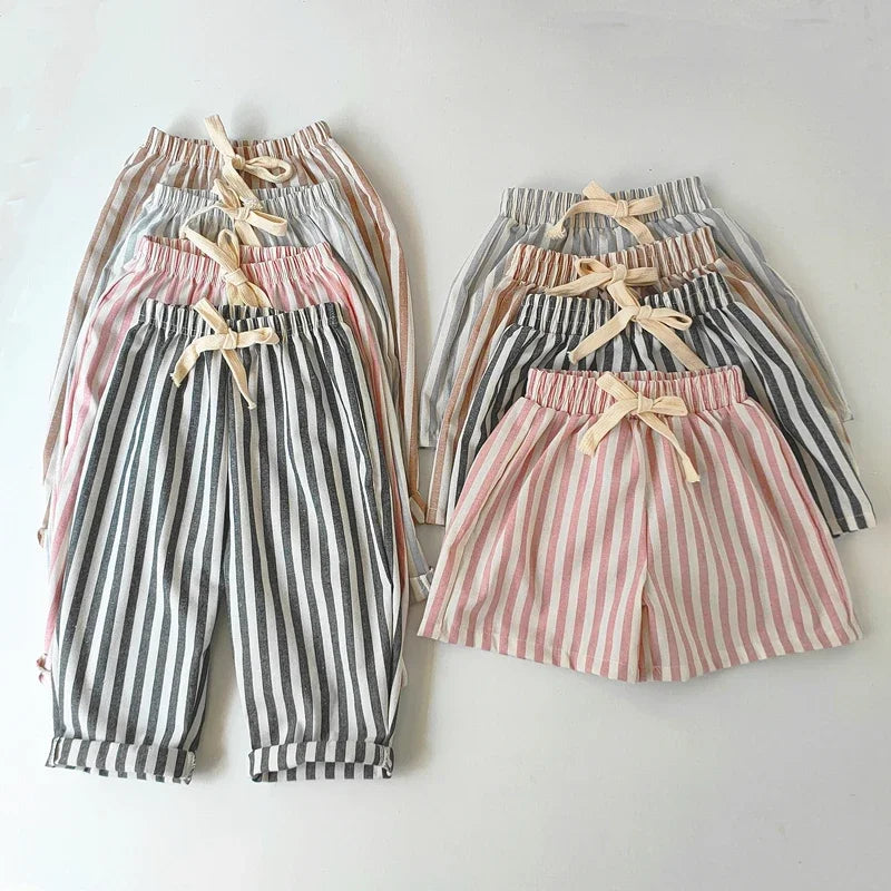 Children's Clothing Linen Cotton Shorts and Pants