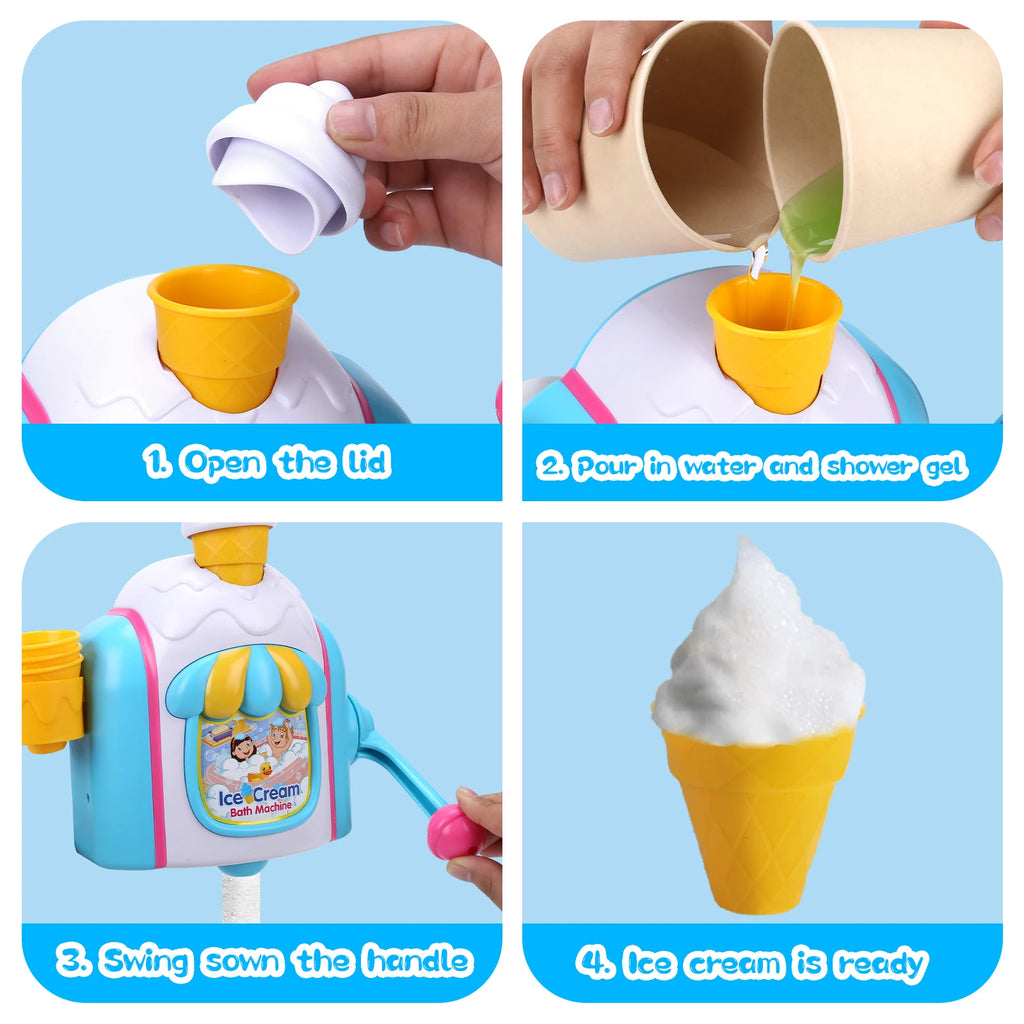 Bath Time Ice Cream Bubble Machine