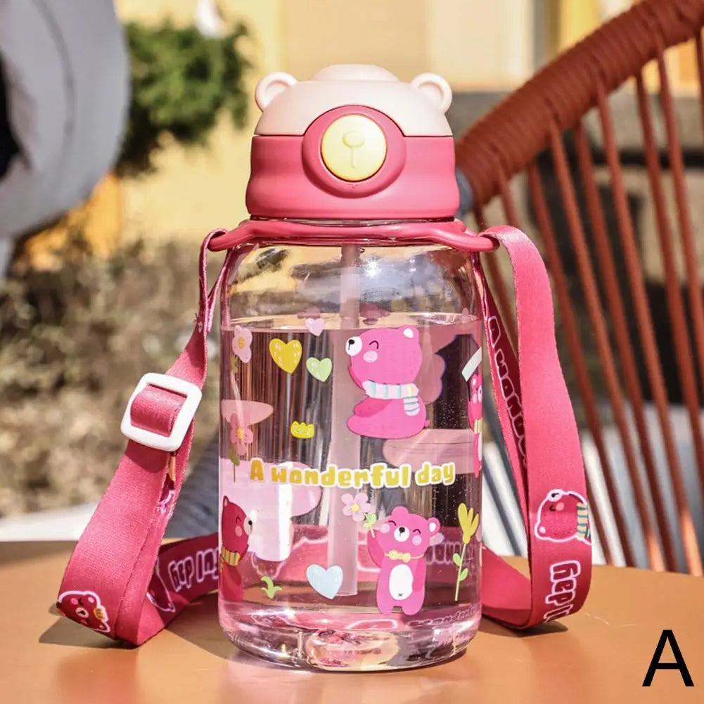 Water Bottle with Straw Free BPA Leakproof