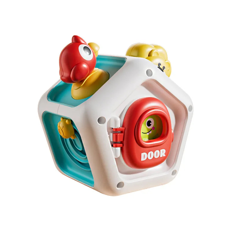 Baby Busy Board Cube Montessori Sensory Activity Toy