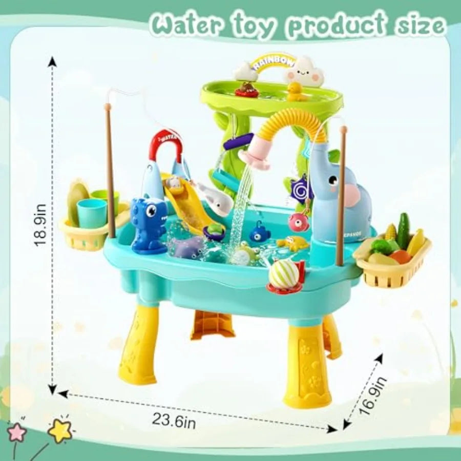 4-in-1 Sand Water Table for Toddlers