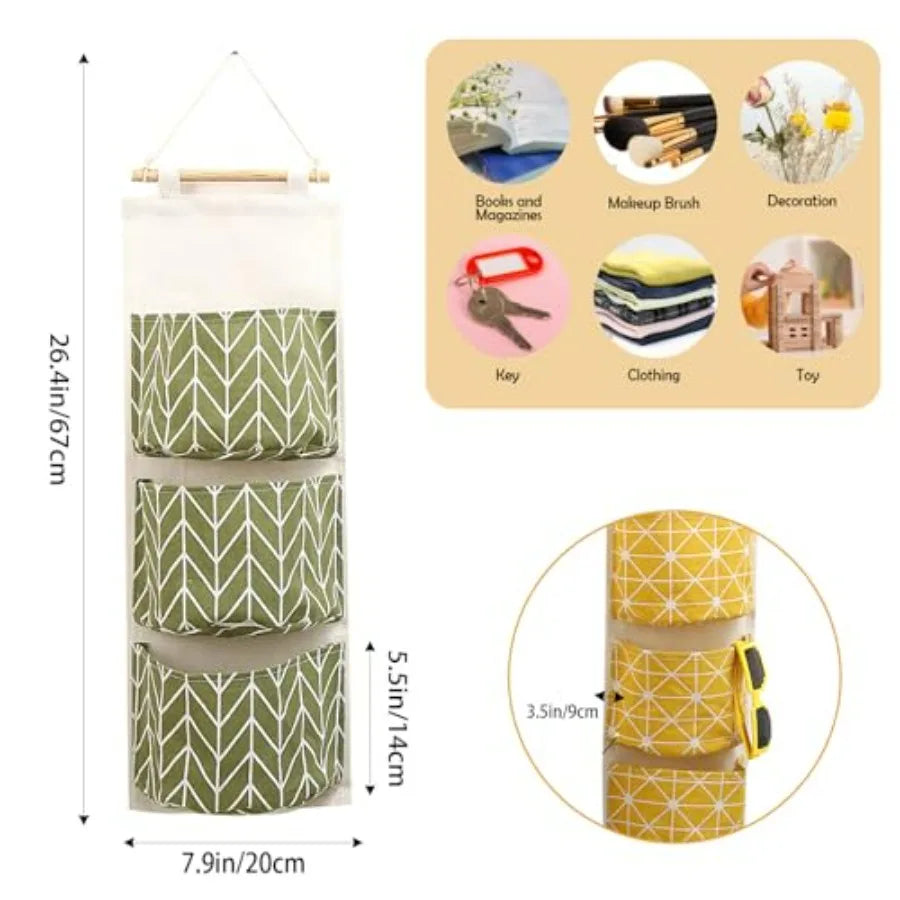 3-Pack Wall Hanging Storage Organizers