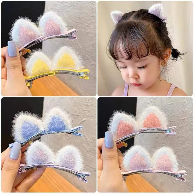 Plush Cat's Ears Hair Clip
