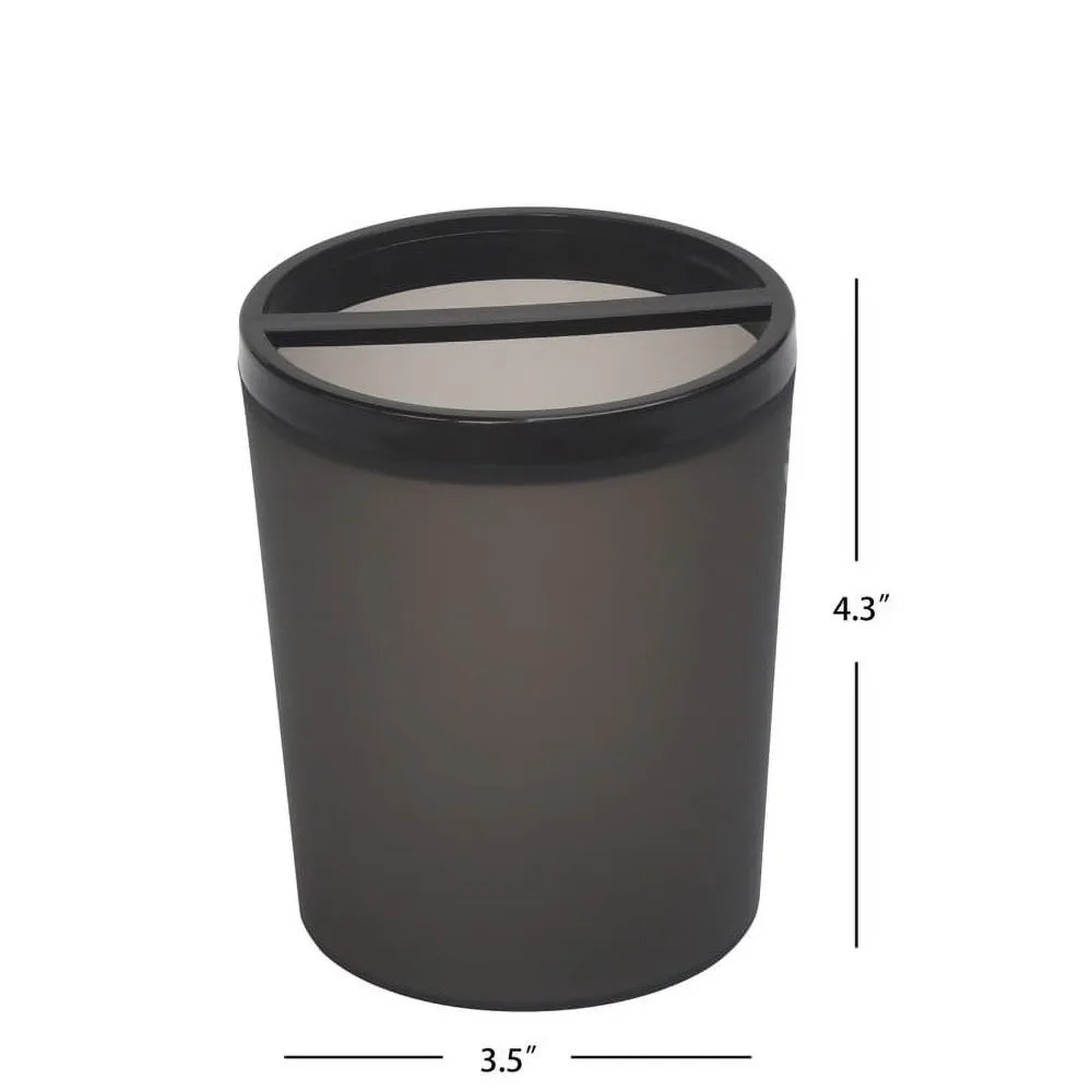 Plastic Toothbrush Holder with Modern Matte Finish