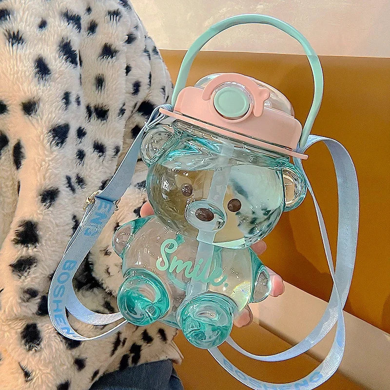 Large Capacity Cute Bear Water Bottle