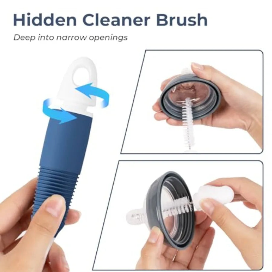 Long Flexible Bottle Brush Cleaner