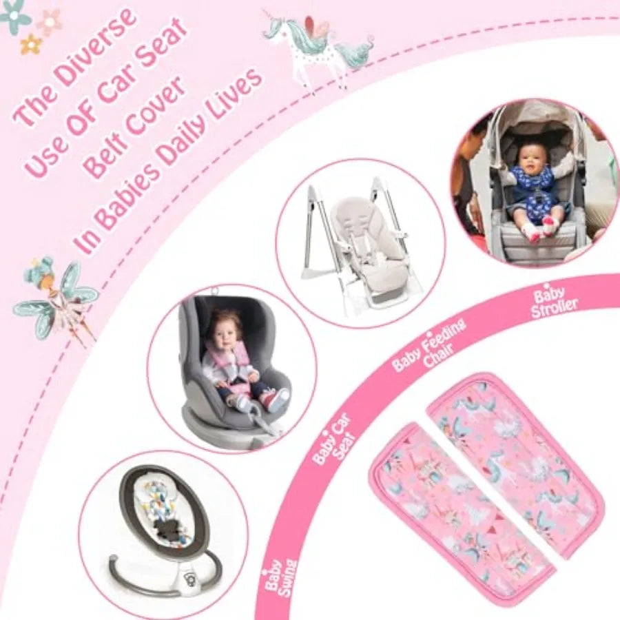 3 Pieces Car Seat Strap Covers