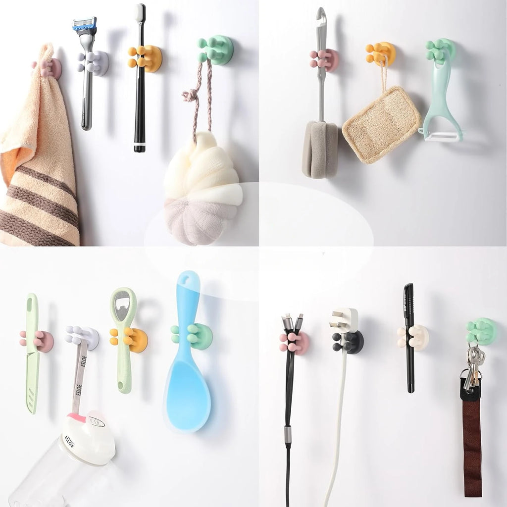 4 silicone toothbrush holders