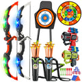 2X Bow Arrow + Guns Toy For Kids