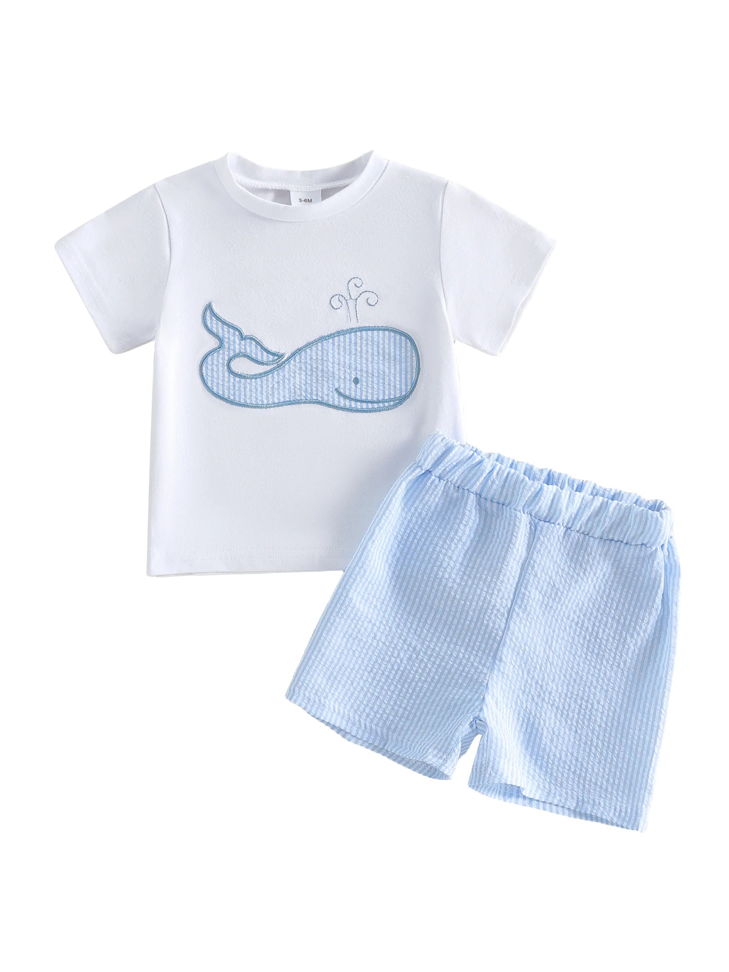Cute Toddler Beachwear Set with Shark Print