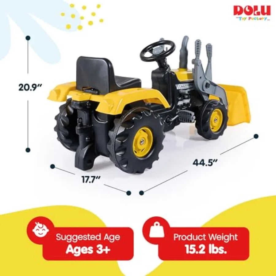 Pedal Tractor and Excavator Ride-On Toy