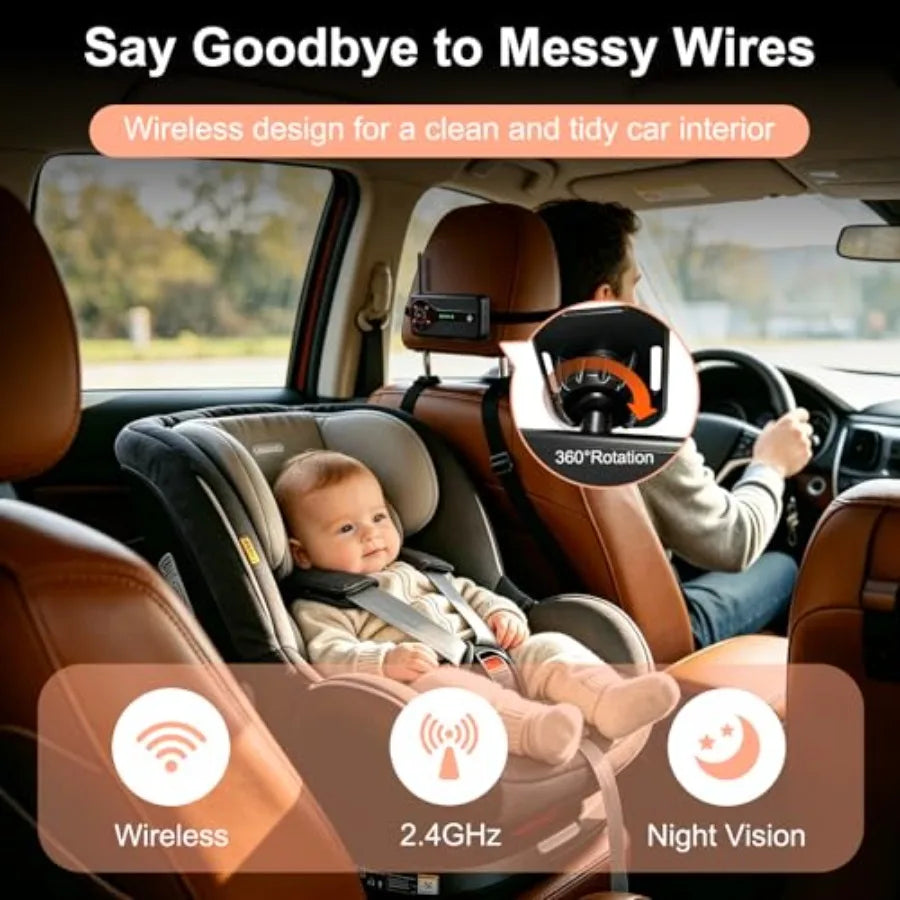 Wireless Baby Camera For Rear-Facing Seat