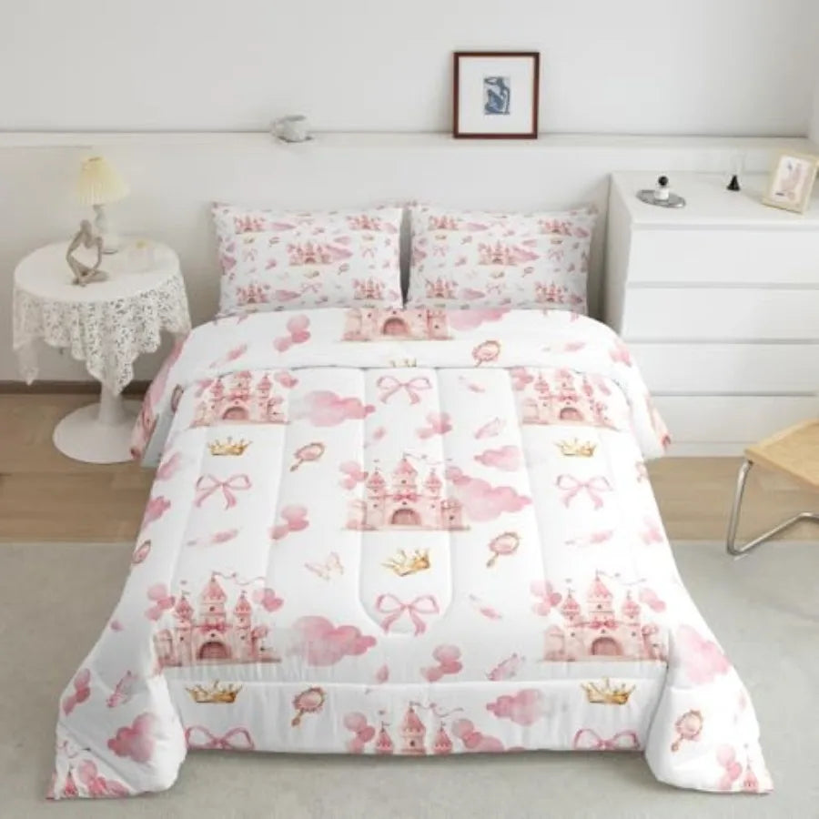 Pink Castle  Comforter Set
