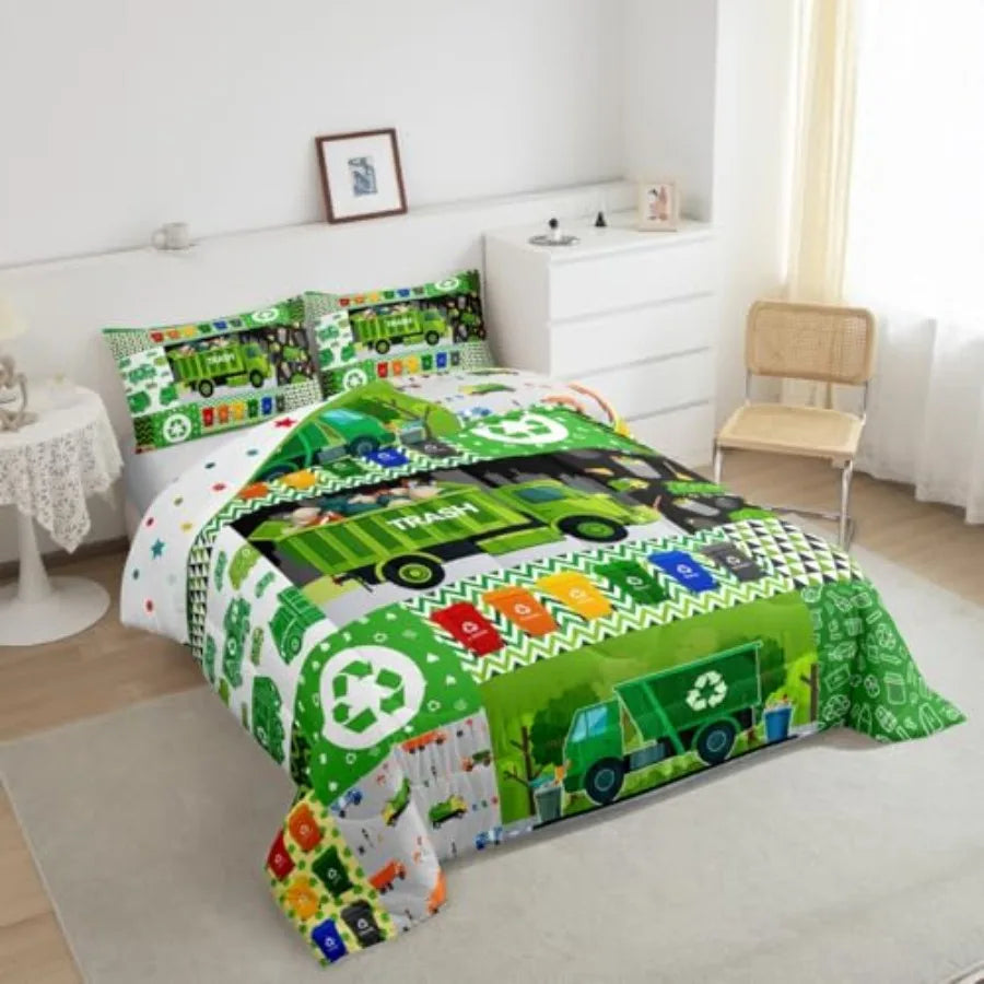Garbage Truck Bedding Comforter Sets
