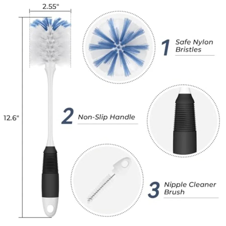 Long Flexible Bottle Brush Cleaner