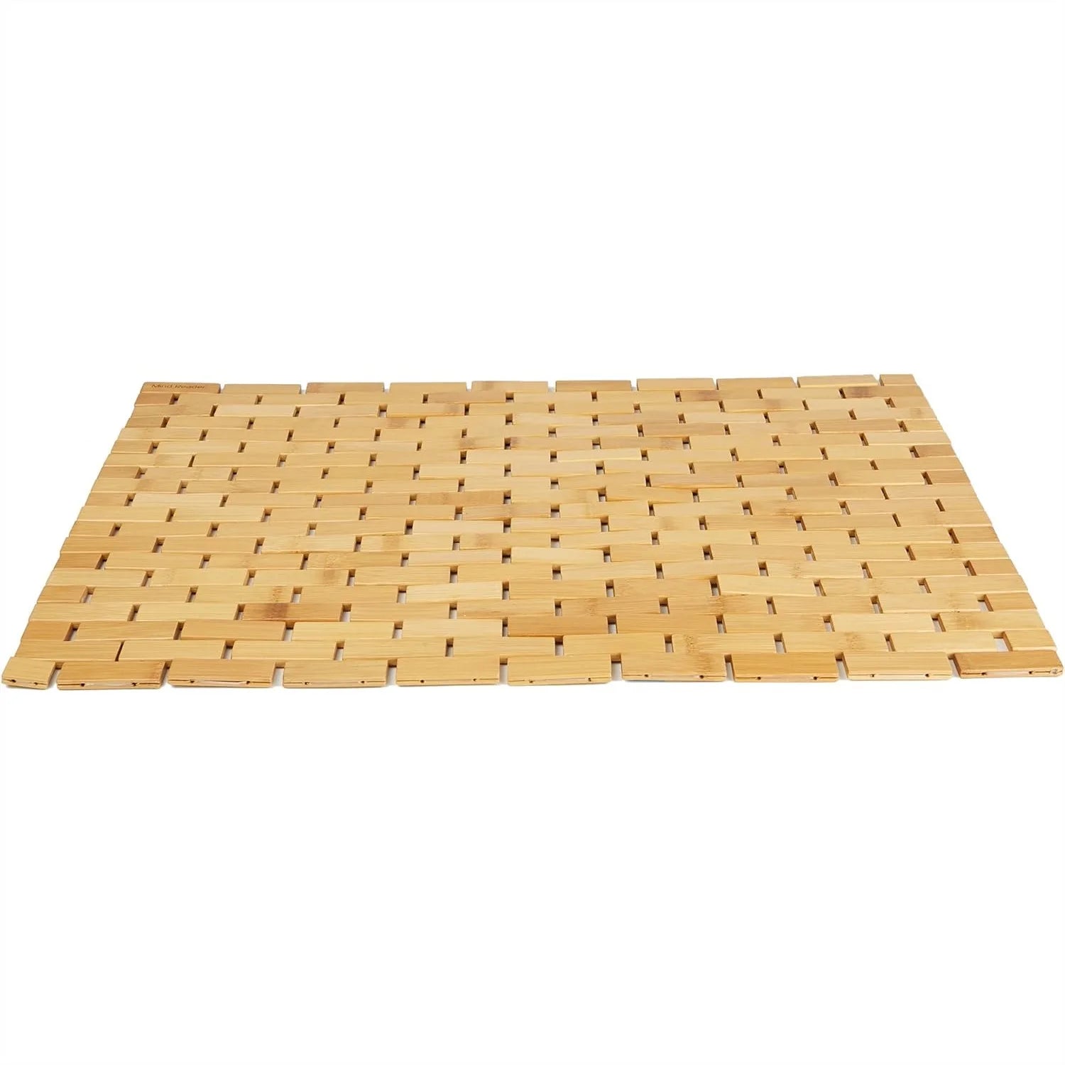 Bamboo Bath Mat - Non-Slip Rubber Bottom