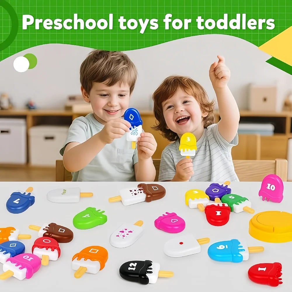 Educational Ice Cream Stacking Toy for Toddlers