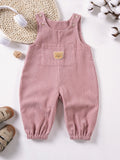 Toddler Denim Dungarees with Bear Patchwork Detail