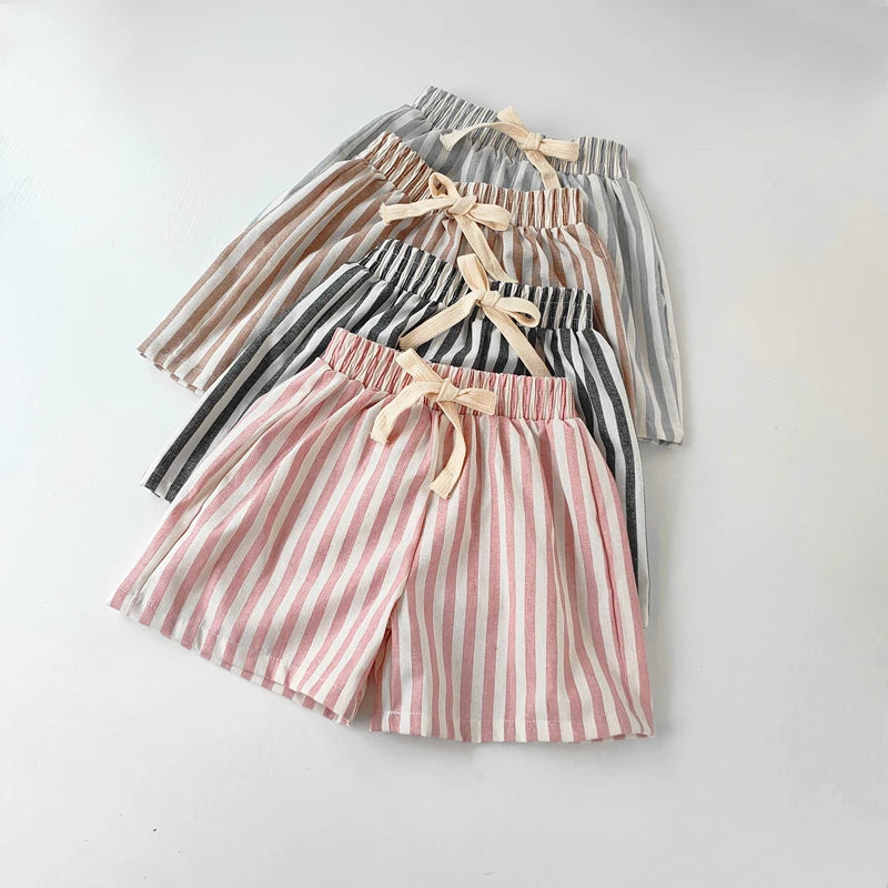 Children's Clothing Linen Cotton Shorts and Pants