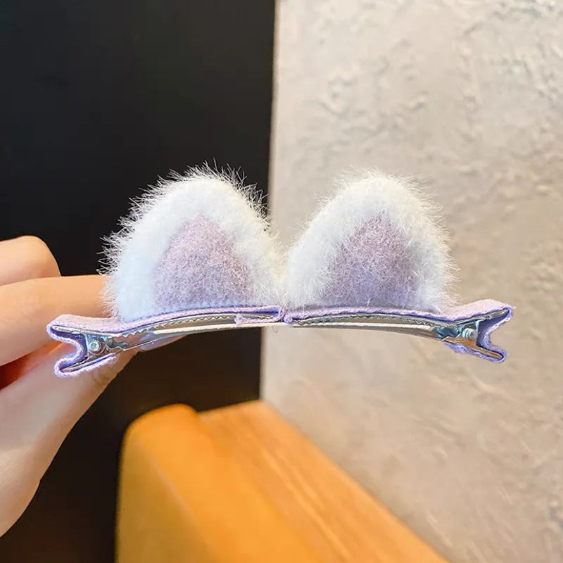 Plush Cat's Ears Hair Clip