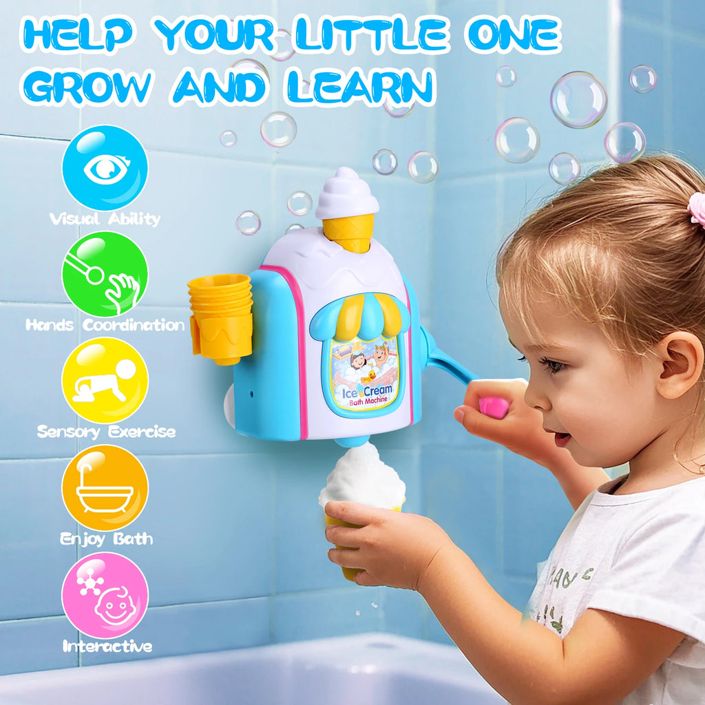 Bath Time Ice Cream Bubble Machine