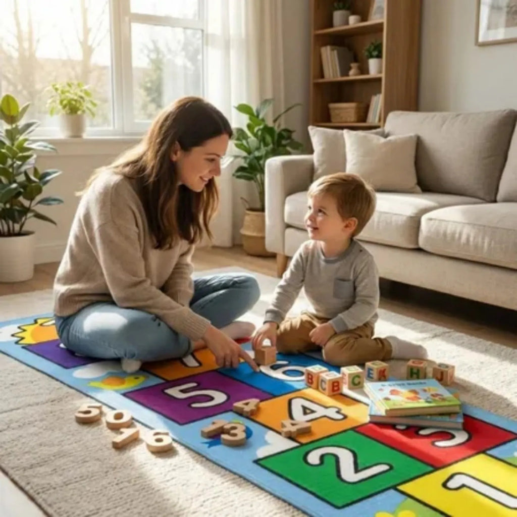 Stain Resistant Hopscotch Rug