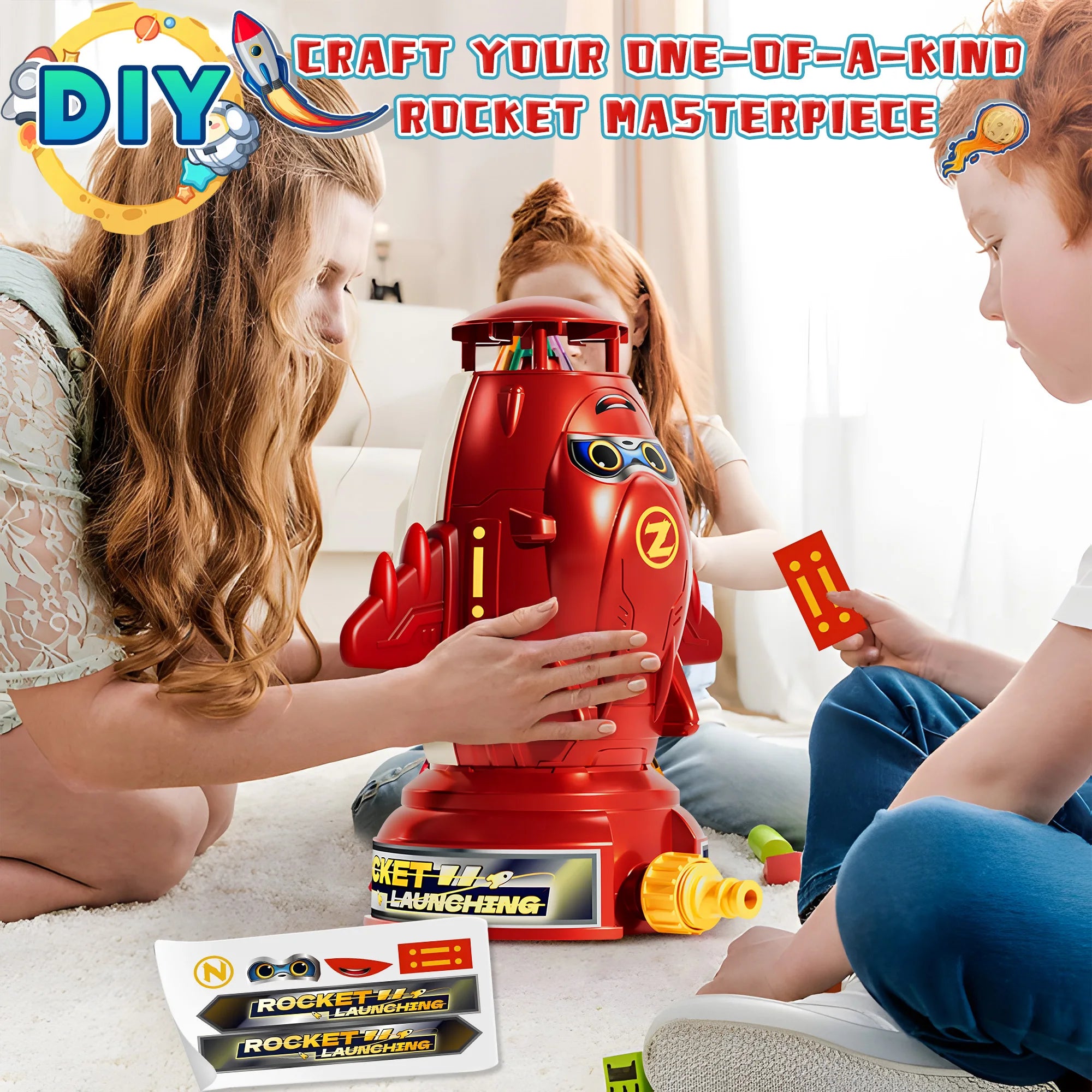 Outdoor Rocket Launcher Spinning Splash Water Fun